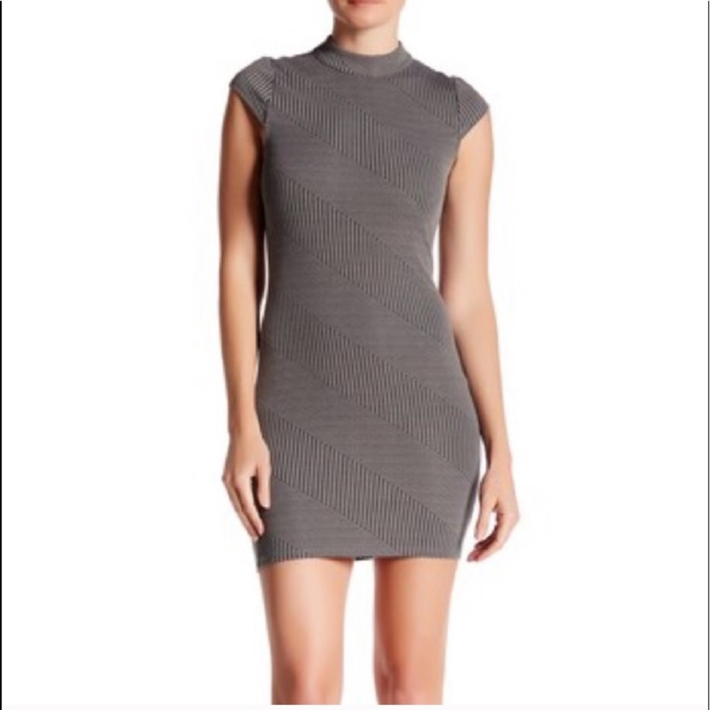 Want & Need- Woman’s Mock Neck Bodycon Dress